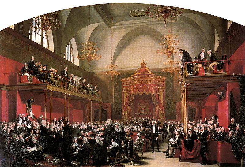 George Hayter The Trial of Queen Caroline in the House of Lords 1820